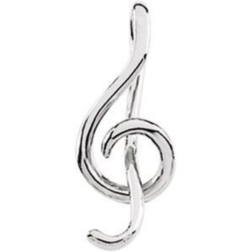 Sterling Silver Treble Clef Pendant